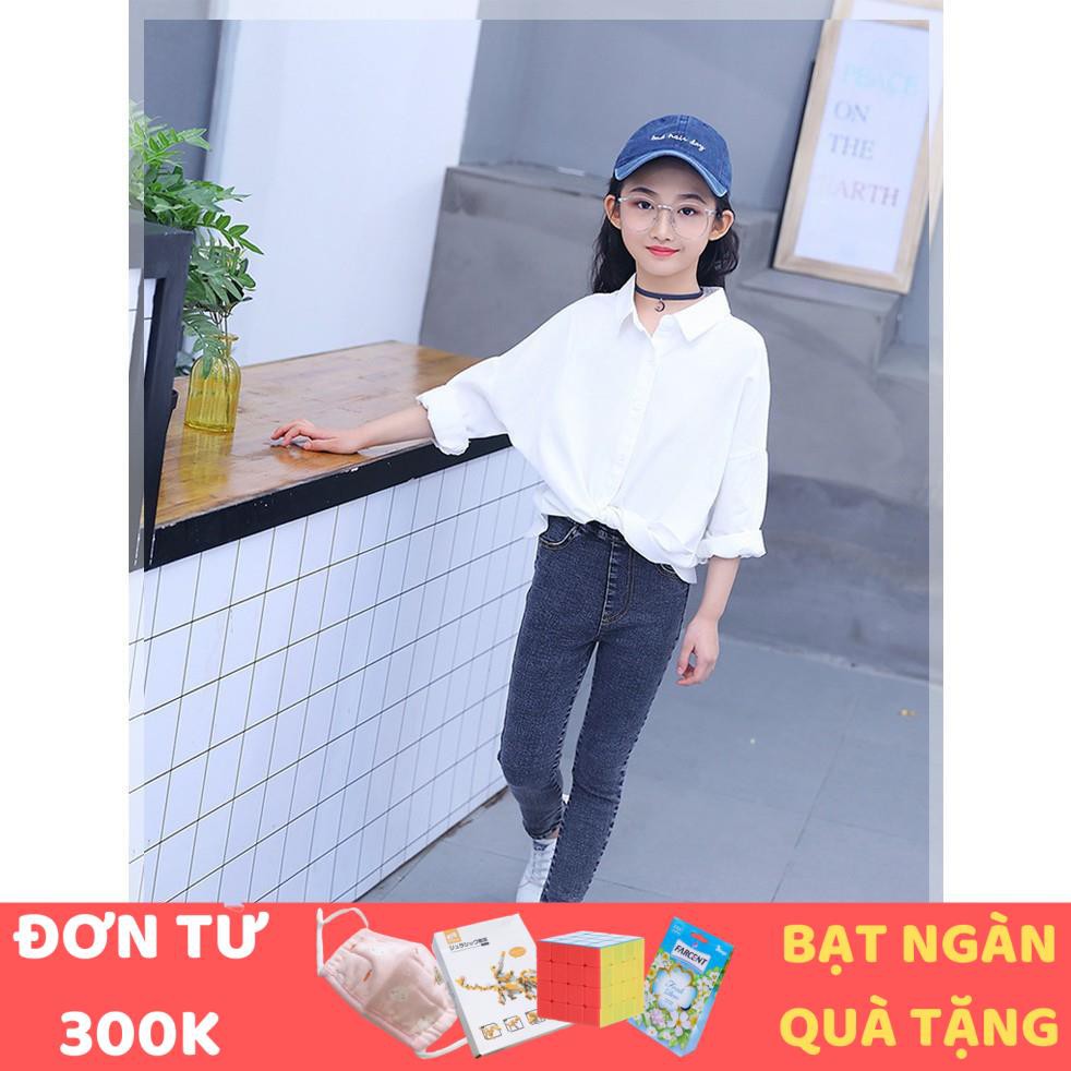 [HÀNG QUẢNG CHÂU CAO CẤP] Quần jean BG skinny xước, màu đen smartkids TE1551