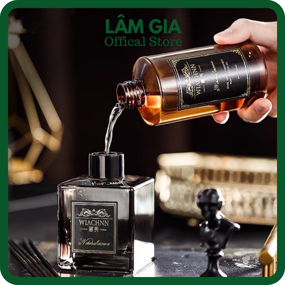 Chai Bổ Sung Tinh Dầu Thơm Phòng WIACHNN 260ml Que Gỗ Tự Khuếch Tán Cho Chai Đã Sử Dụng BS260