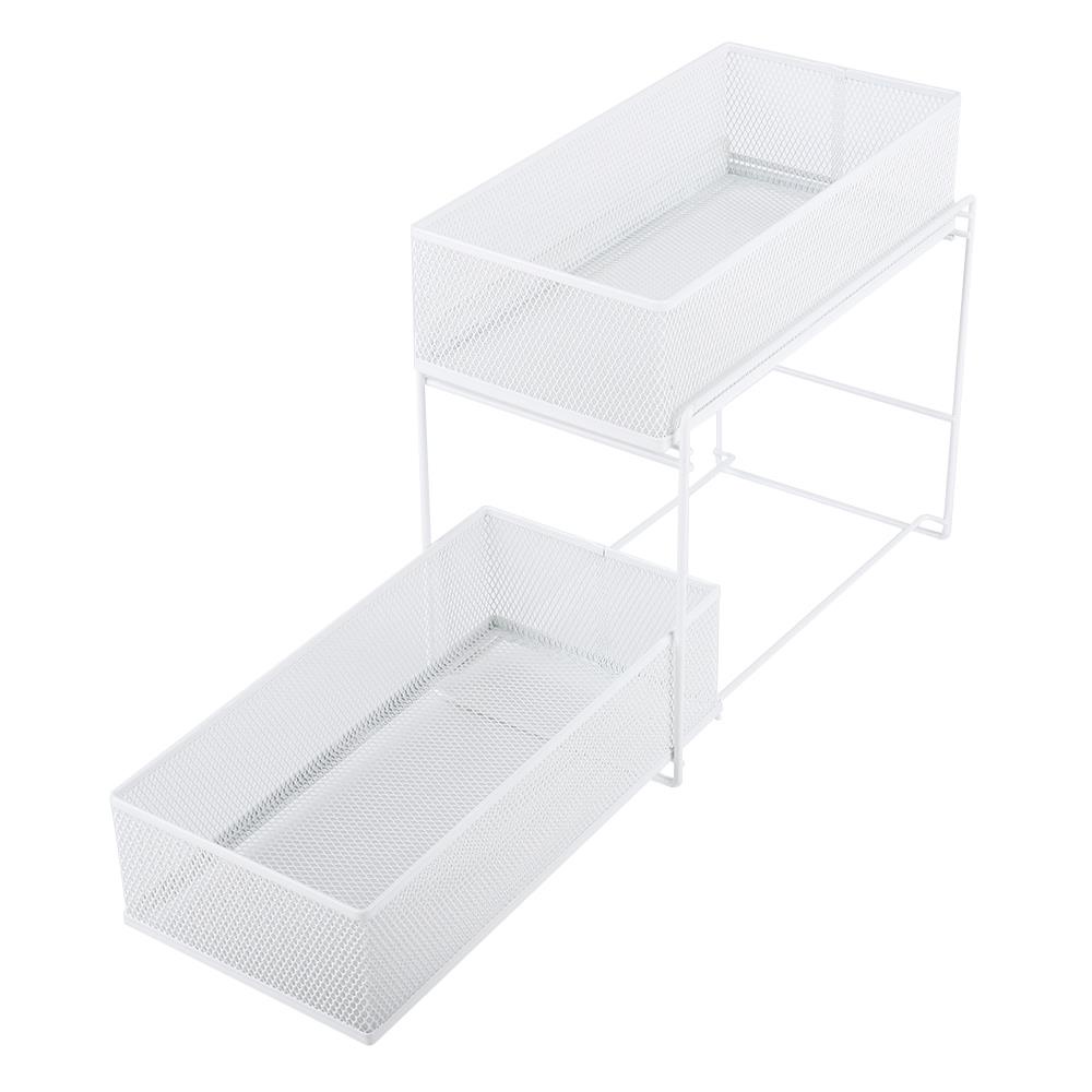 HomeBase KECH Kệ lưu trữ lưới thép dạng trượt 2 tầng S Thái Lan W18.5xD35xH32.2cm