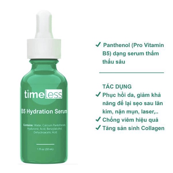 Hồi phục da Timeless Vitamin B5 Serum 30ml