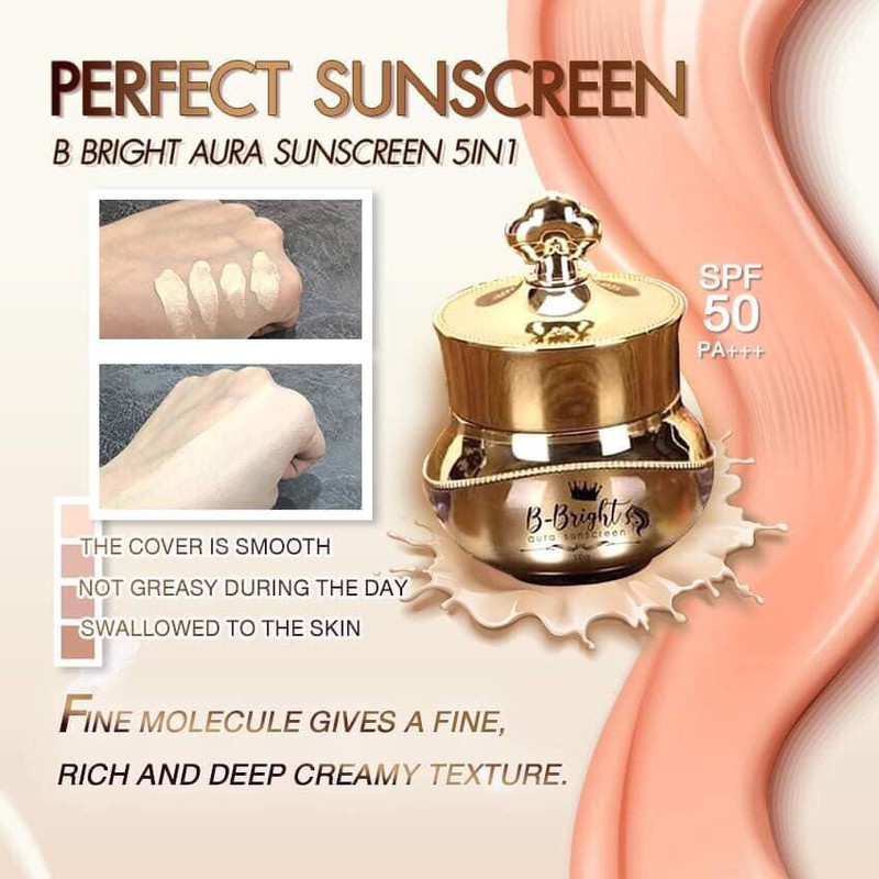 KEM CHỐNG NẮNG - CHE KHUYẾT ĐIỂM B - BRIGHT AURA SUNSCREEN 12G CHÍNH HÃNG - 9002