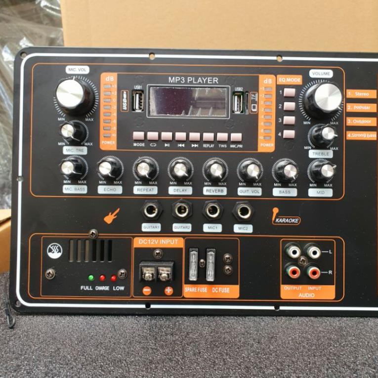 RE NHAT- BO MẠCH LOA KÉO NGUỒN XUYẾN ĐÁNH LOA 5 TẤC TRỞ XUỐNG, ECHO REVERB DSP CÓ ĐÈN LED THEO NHẠC HOT