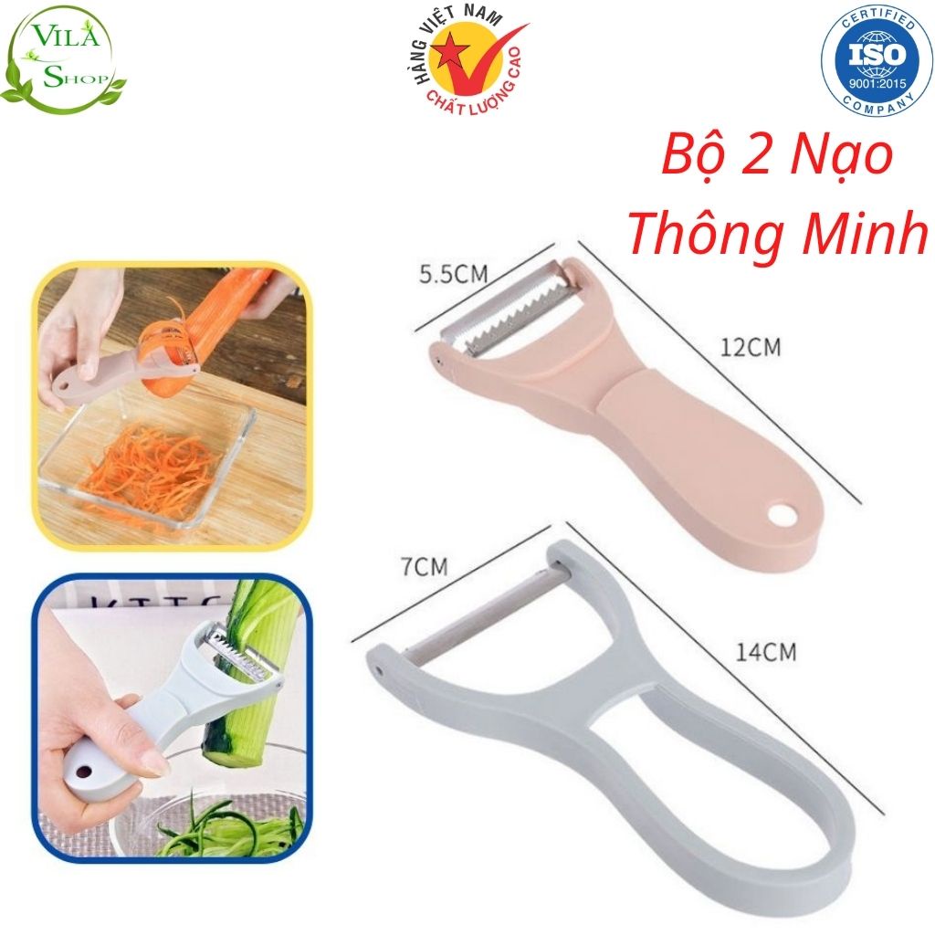 [ Bộ 2 Nạo ] Nạo Gọt Hoa Củ Quả, Dụng Cụ Bào Gọt Vỏ An Toàn Tiện Ích Sản Phẩm Không Thể Thiếu Trong Nhà Bếp