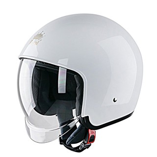 Nón bảo hiểm 3/4 Royal M139 Kính Âm màu Trắng trơn bóng. Tặng túi đựng mũ
