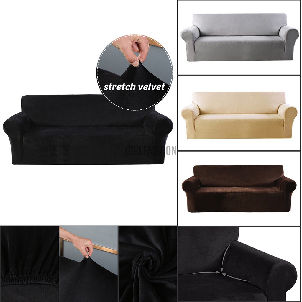 1 2 3 Seats Elastic Stretch Sofa Cover Armchair Lounge Couch Slipcover Protector