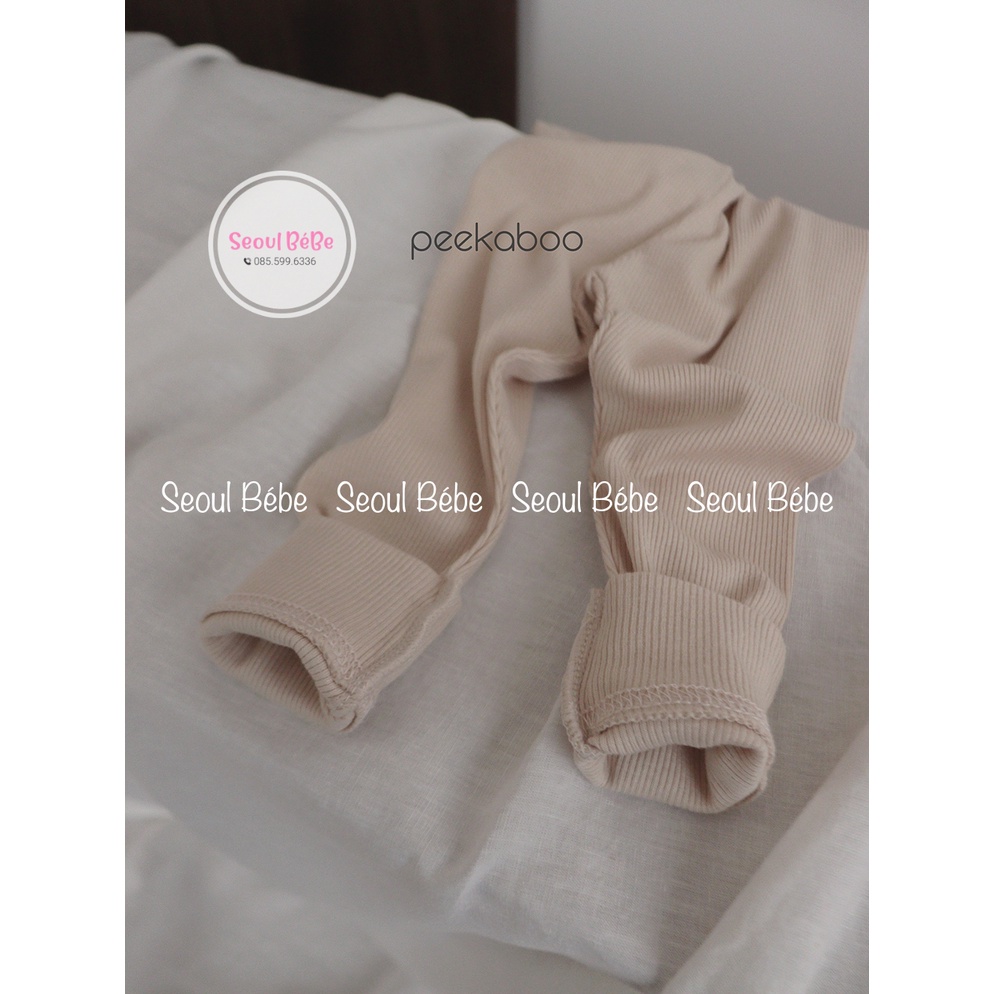 Bộ rời gân lạnh RIBBED cho bé 8-20kg hãng Peekaboo thu đông 2022