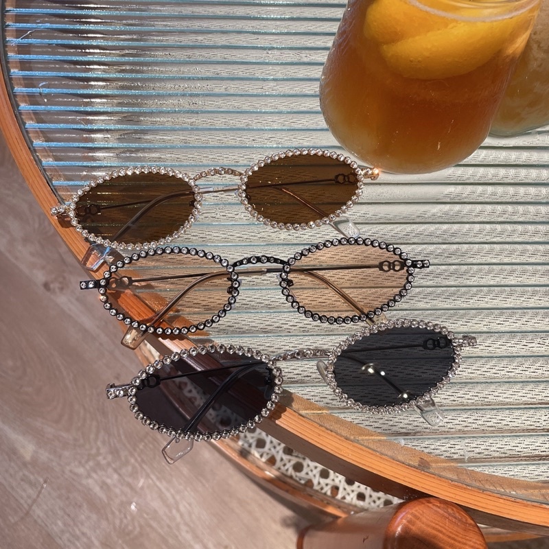 Kính G.m_Léyeuxdeninii á hậu Phương Nhi, Gọng kính mát độc lạ hot Jennie mẫu mới chống UV400 Jolie eyewear