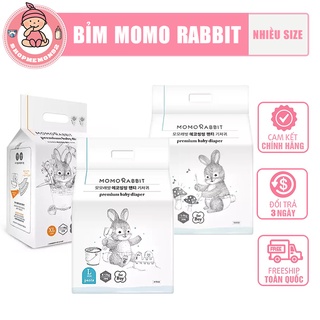 Bỉm Quần Dán Momo Rabbit Nội Địa Hàn Đủ Size S36 M32 L30 XL36 và M30 L28