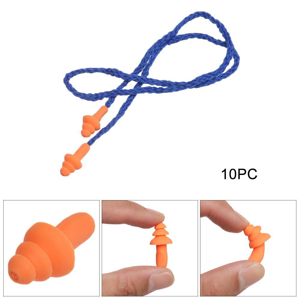 Bộ 10 Nút Bịt Tai Bằng Silicone Mềm Chống Ồn Hình Cây Thông Giáng Sinh