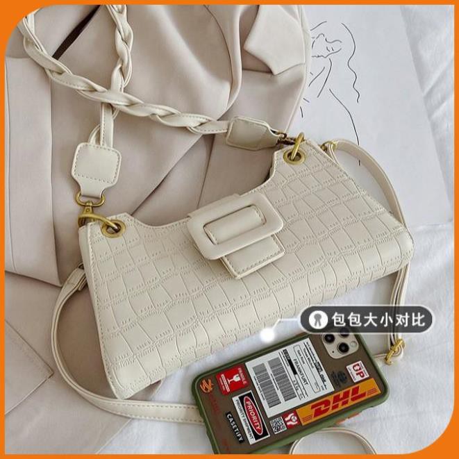 Túi xách nữ da mềm, túi xách nữ đẹp khóa gập hai dây đeo - LAHEE 104.37 | BigBuy360 - bigbuy360.vn