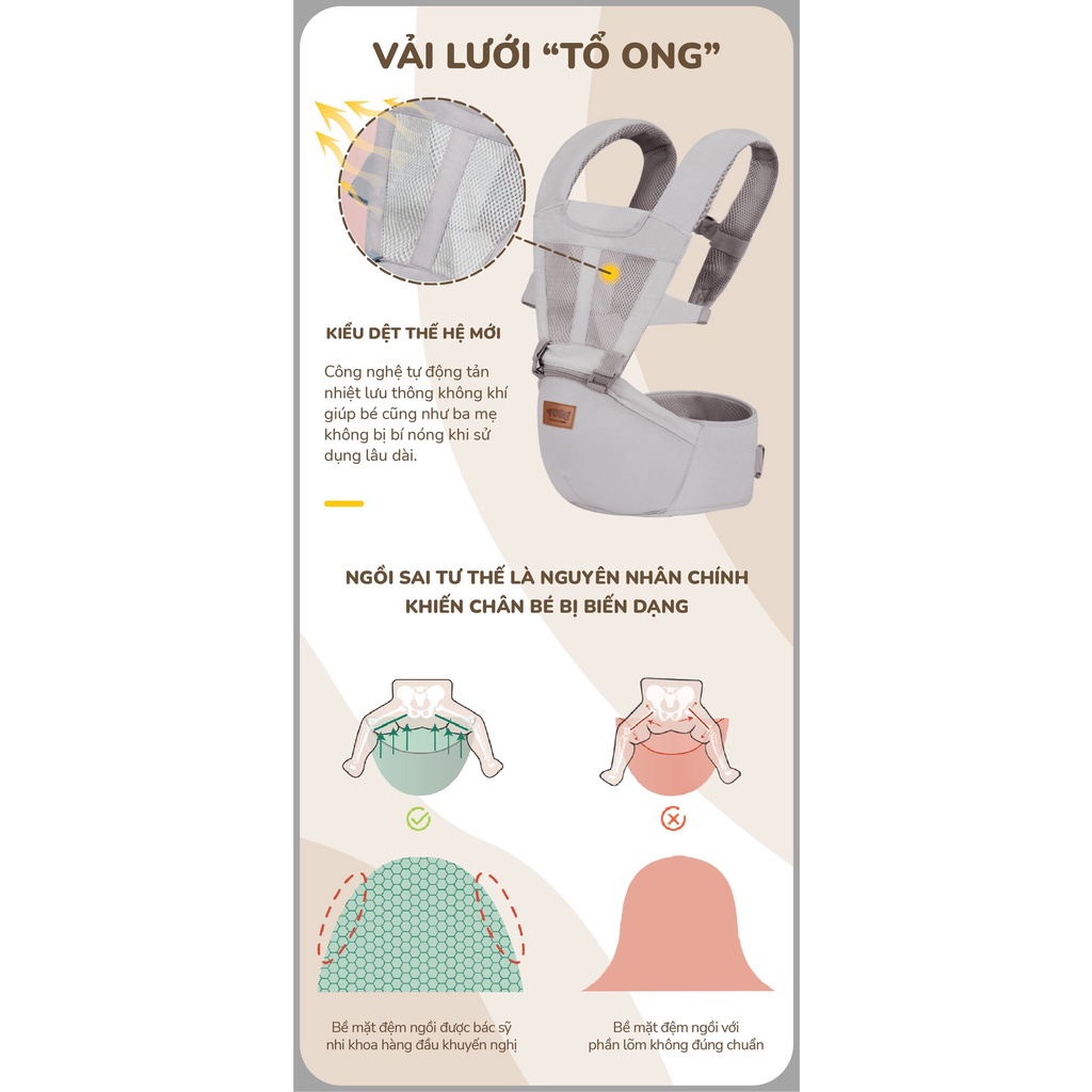 Địu định hình thông minh Tobé
