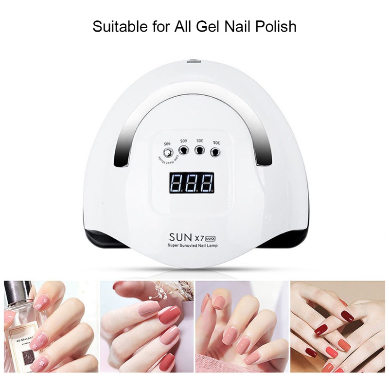 Đèn Hong Khô Sơn Móng Tay Gel UV 150W Với 4 Chế Độ Hẹn Giờ
