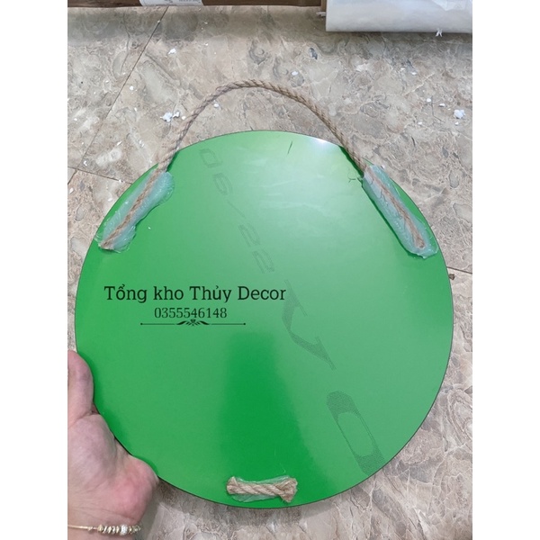 Gương treo dây đay Decor 30cm 𝐇𝐀̀𝐍𝐆 𝐇𝐎𝐓 gương treo tường đơn giản mà xinh