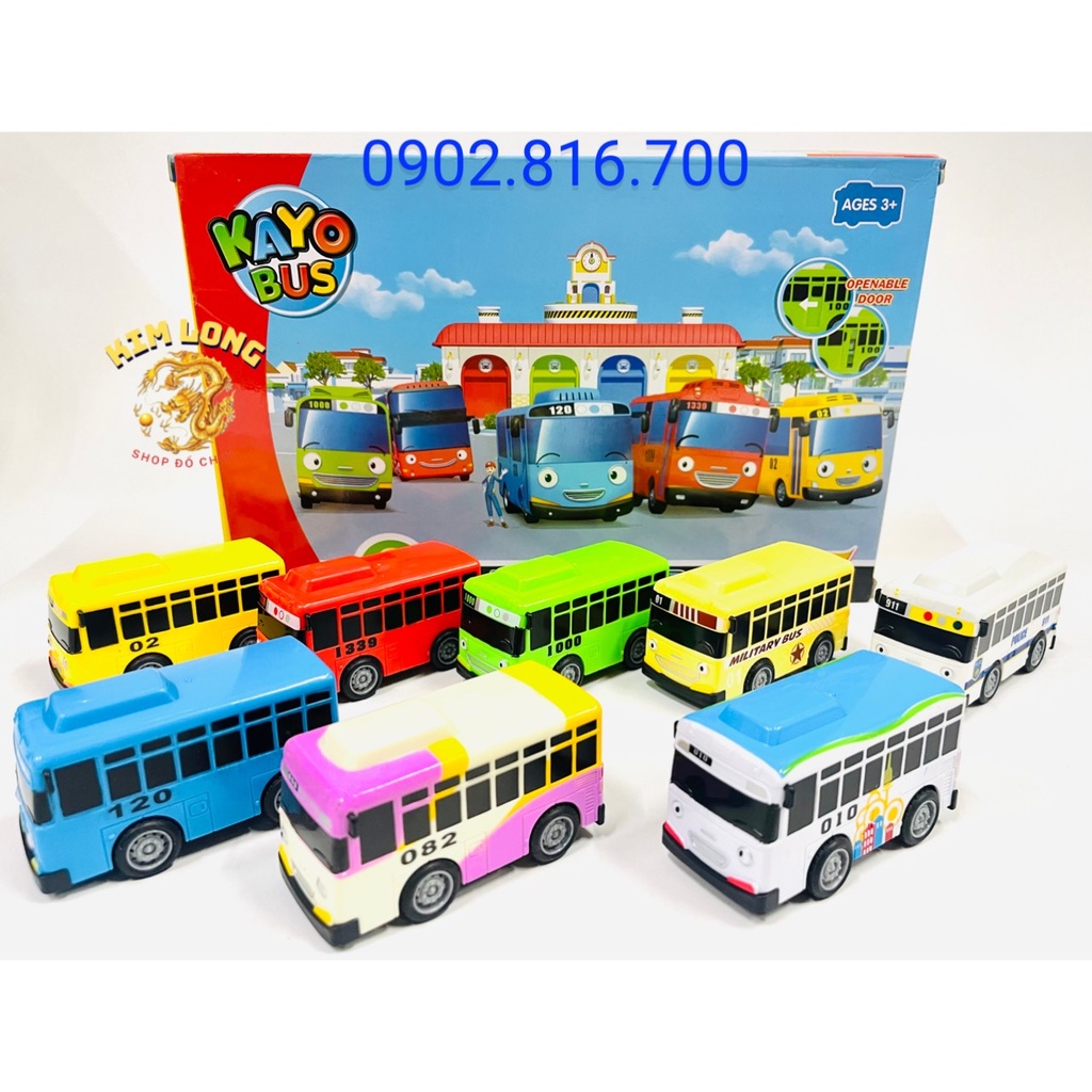 Bộ đồ chơi xe buýt TAYO bé nhỏ - xe buýt Tayo , Lani, Gani trong phim TAYO - Xe buýt bé nhỏ
