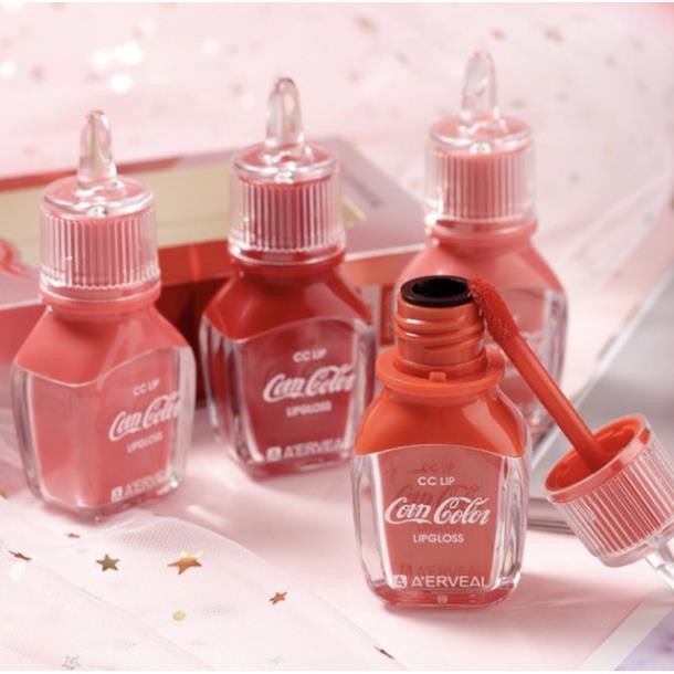 Hot!! Son Kem Tint Coca Cola CC Lip Gloss Hàng Nội Địa Trung