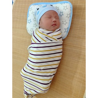 Mũ Sơ Sinh Cho Bé Vải Thun Mềm Co Dãn 4C mã nền màu