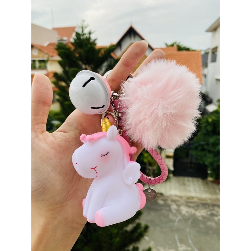 FOLLOW giảm 5k-Móc khoá Unicorn kỳ lân - Gấu thỏ nhung xịn xò