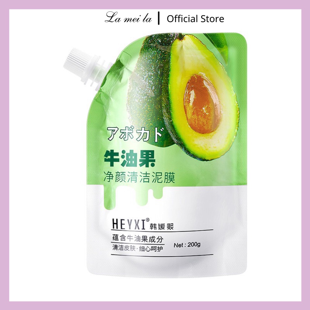 Mặt nạ bơ Heyxi 200g Dưỡng Ẩm Làm Mịn Da HMNB