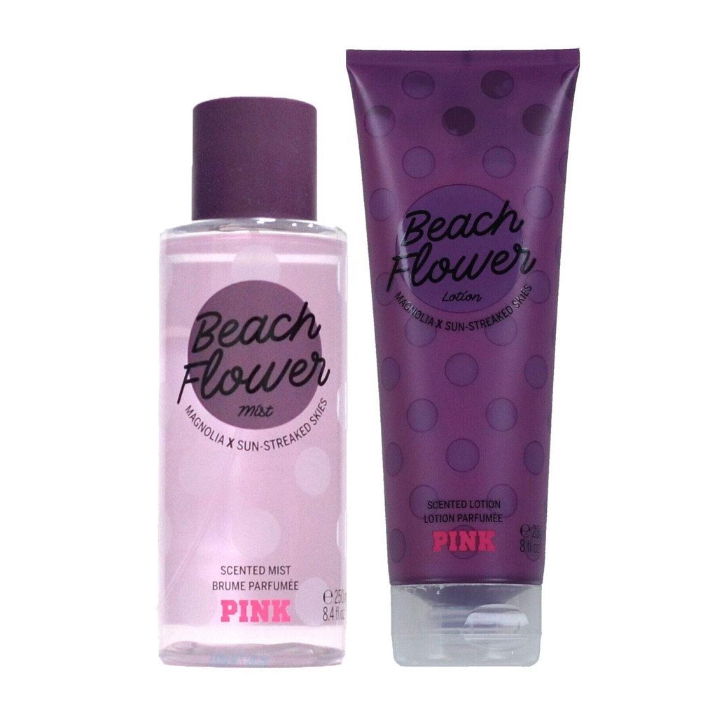 Kem dưỡng ẩm Victoria's Secret PINK 236ml - Beach Flower (Mỹ)