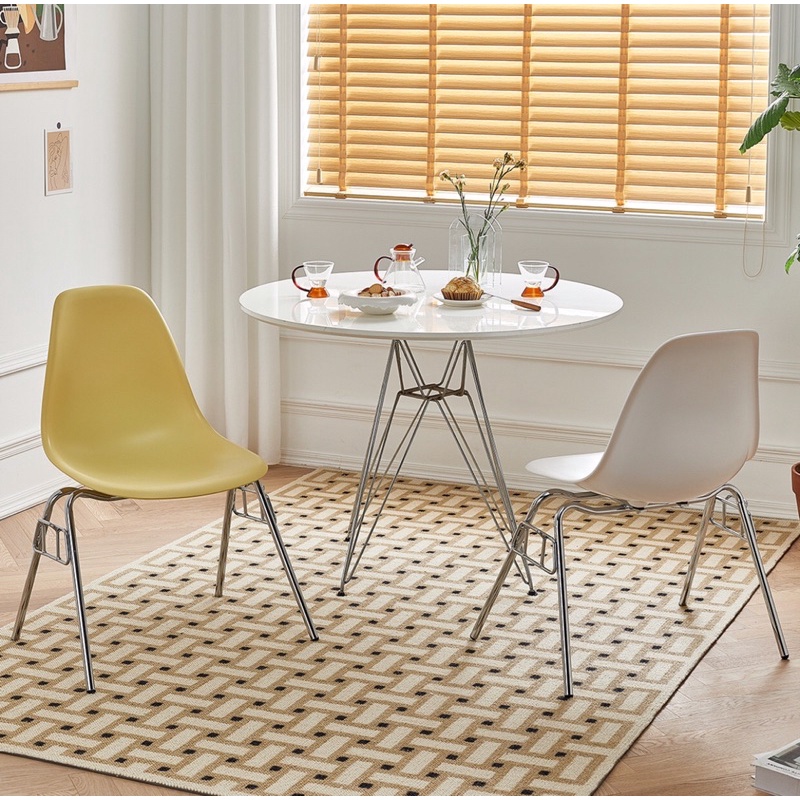 Ghế tựa lưng Eames chair acrylic phong cách Hàn Quốc nhiều màu