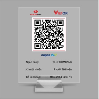 Mã QR CODE để bàn bằng mica bền đẹp