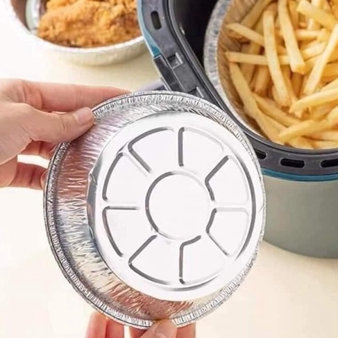 Khay giấy bạc lót nồi chiên không dầu tiện lợi,đa năng- sét 10