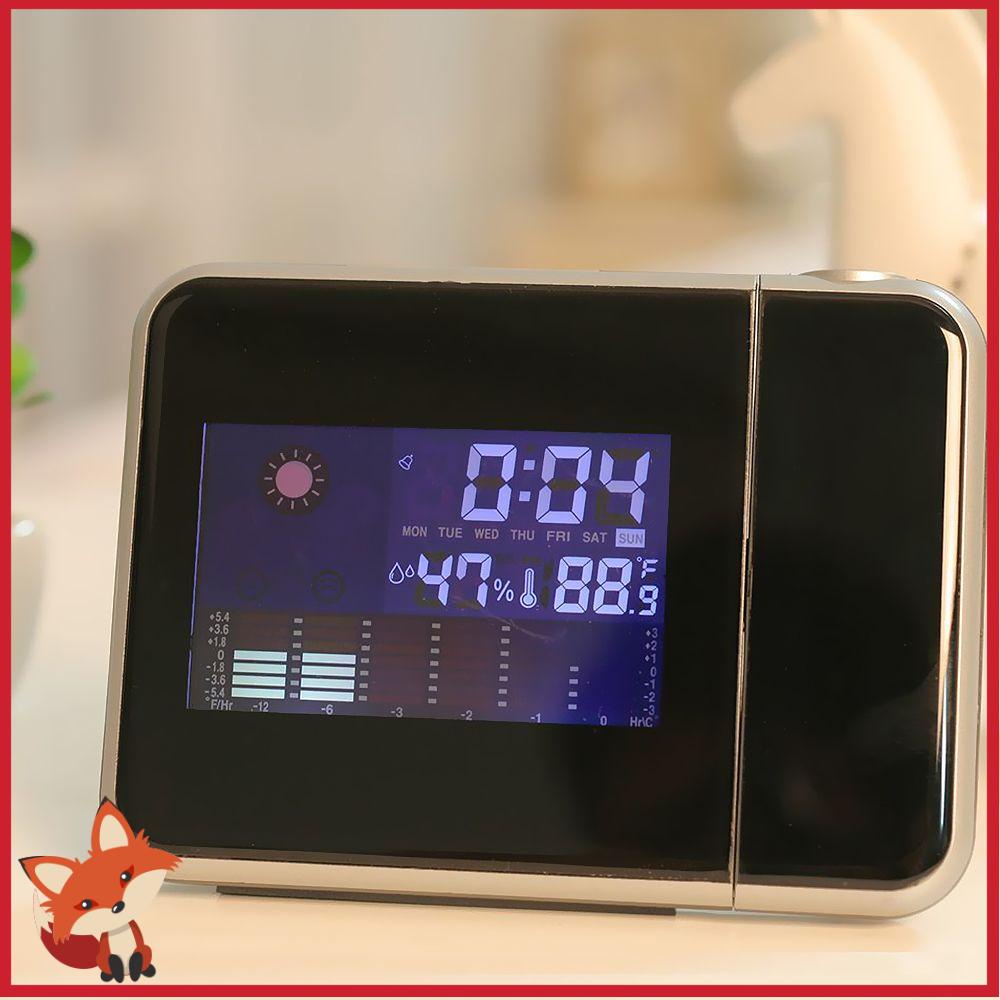 Đồng hồ báo thức chiếu đèn chiếu nhiều màu dùng trang trí phòng ngủ