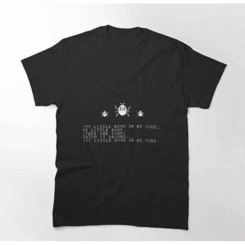 Áo thun Dev, Developer, Programmer, Coder, Engineer cotton 100% premium, mịn không xù unisex nam nữ, hình LITTLE BUG