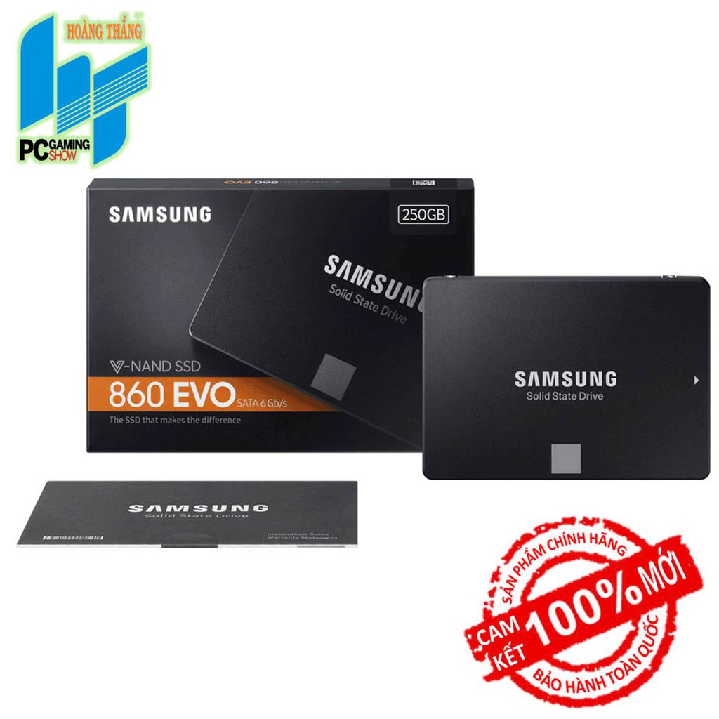 [Mã ELMS05 giảm 5% đơn 300k]Ổ cứng SSD Samsung 860 EVO 250GB 2.5 inch
