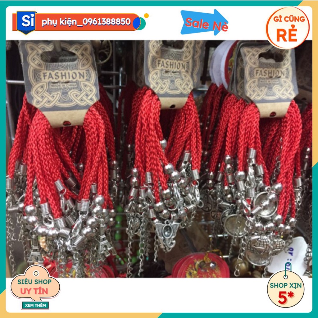 Sỉ 10 chiếc lắc tay chỉ đỏ 64k