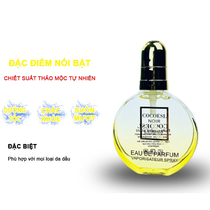 Tinh Dầu Dưỡng Tóc COCOESL NOIR Hương Nước Hoa 80ML - Kích Thích Mọc Tóc Lamyra