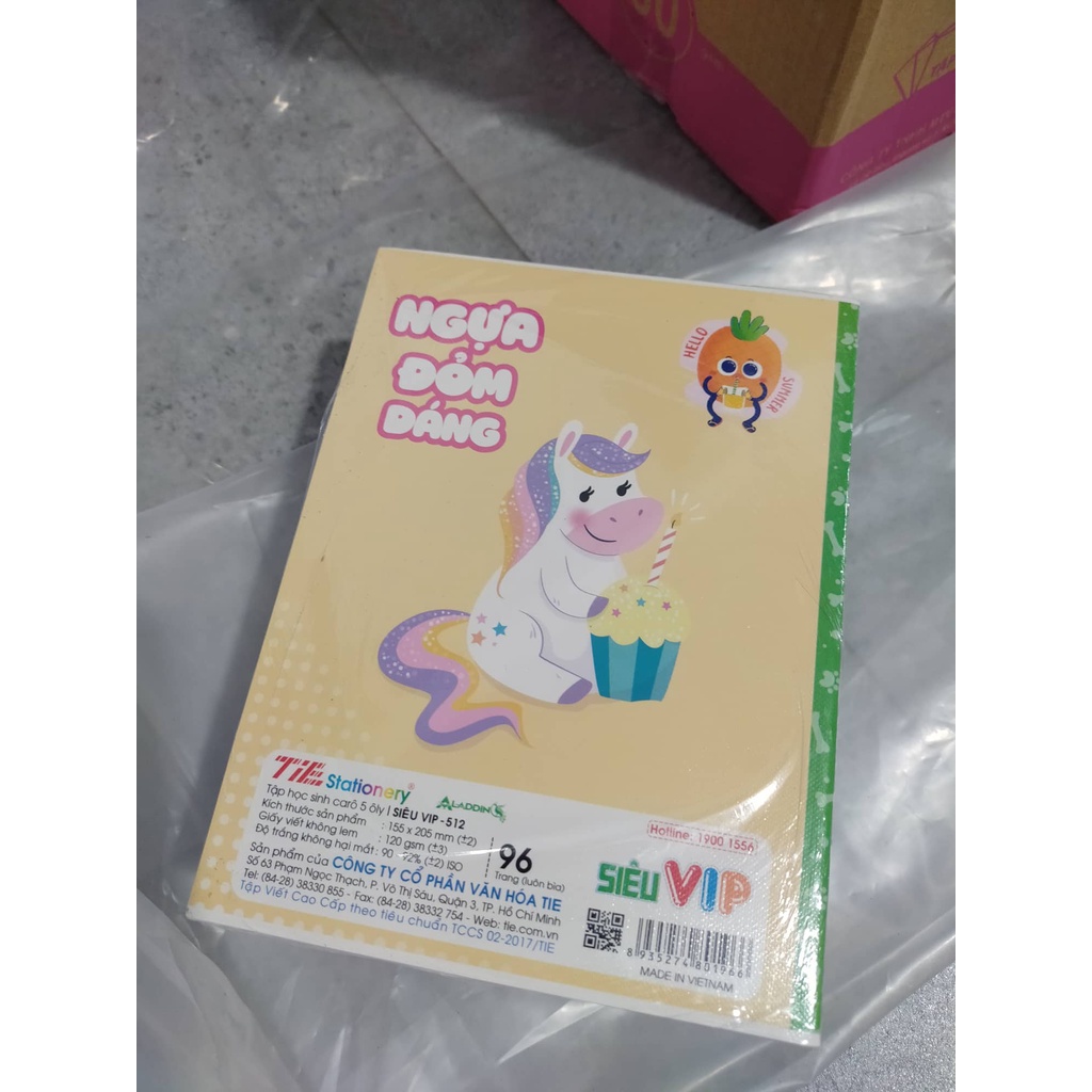 Combo 10 Tập ALADDIN 96 trang, 4 ô ly, 5 ô ly, định lượng:120gsm, khổ 205x155cm  - KhuBa Shop