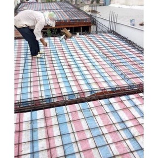 Bạt sọc 3 màu dùng trong công trình khổ 4 mét