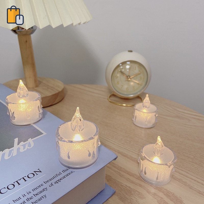 Đèn LED Mini Hình Cây Nến Xinh Xắn Dùng Trong Trang Trí OUYOUVN