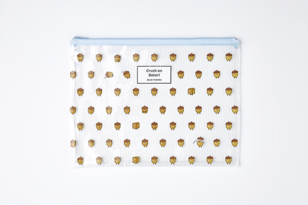 Túi Lưới ARTBOX Phối Dây Kéo Cỡ Lớn Màu Xanh Dương