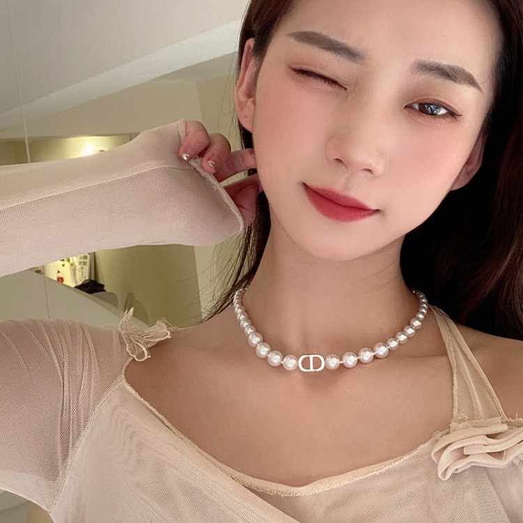 Vòng cổ chocker ngọc trai nhân tạo TOBI STORE dây chuyền CD ngọc to hàng chuẩn đẹp sang trọng TB294