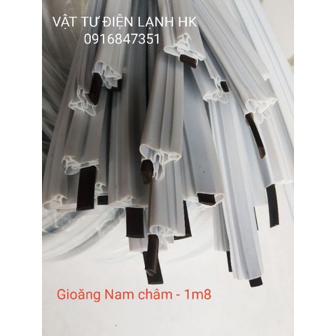 Gioăng tủ lạnh kiểu gài - bắt vít 1.8m-2m - sẵn nam châm 1m8 2m - Ron tủ - Zoăng tủ lạnh cài