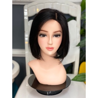 Tóc thật 100% có da đầu 1 ngôi hình thật( toc nguyên đầu)