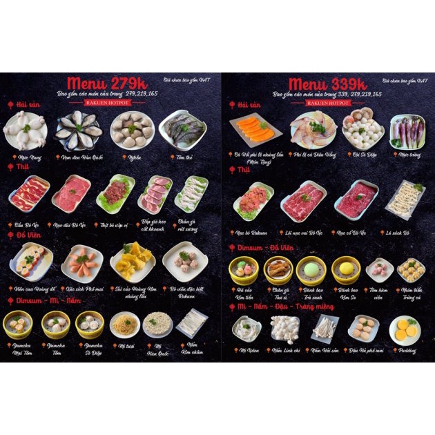 HCM [E-Voucher] Buffet lẩu Nhật hải sản, bò mỹ, Dimsum tại Rakuen Hotpot