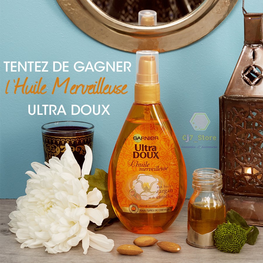 Dầu Dưỡng Tóc Garnier Ultra Doux L'Huile Merveilleuse 150ml