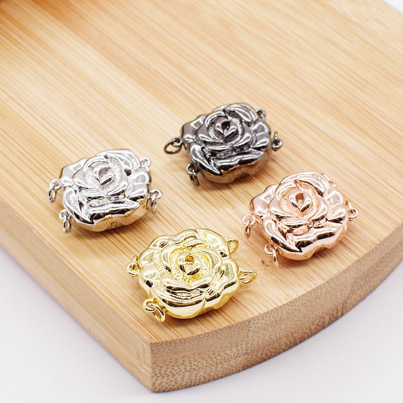 [K10C] Phụ kiện trang sức (DIY) - Chốt khóa Đối xứng Hàng đôi - Hàng đơn làm vòng cổ vòng tay