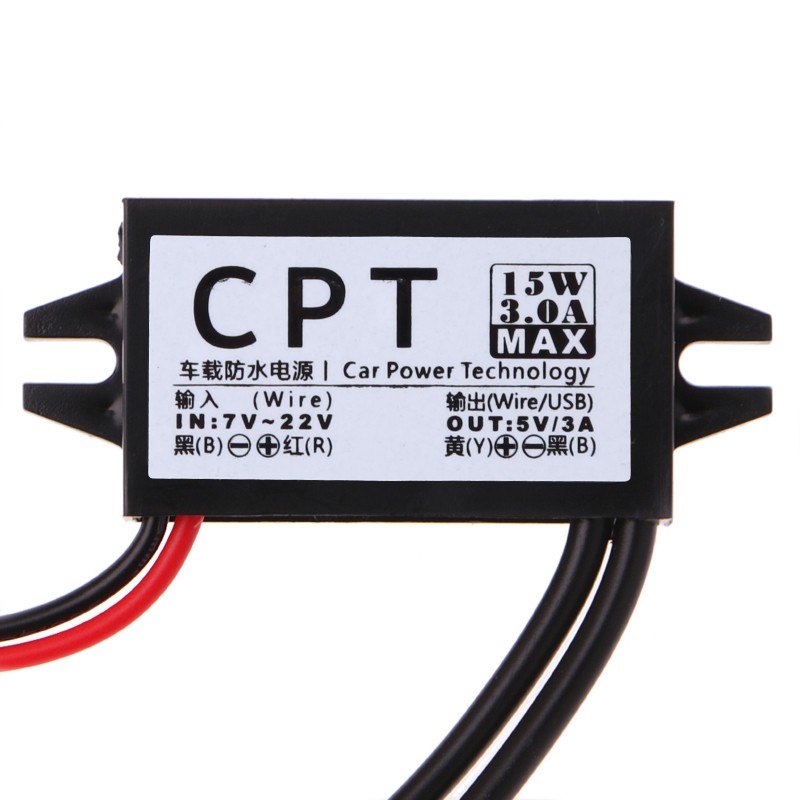 Bộ Chuyển Đổi Điện Áp 12v Sang 5v 3a 2 Usb Đa Năng