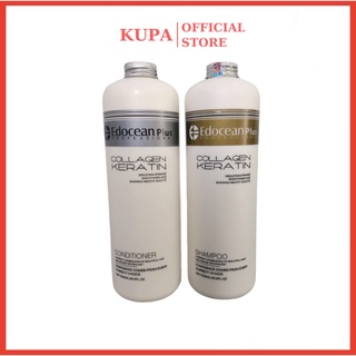 Cặp Dầu Gội Xả Edocean 1000ML ngăn rụng tóc, hỗ trợ mọc tóc