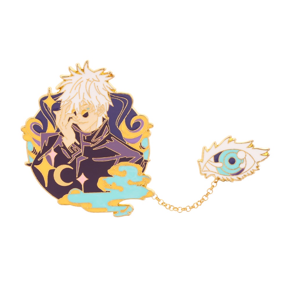 Ghim Cài Áo Bằng Kim Loại Hình Nhân Vật Anime Jujutsu Kaisen