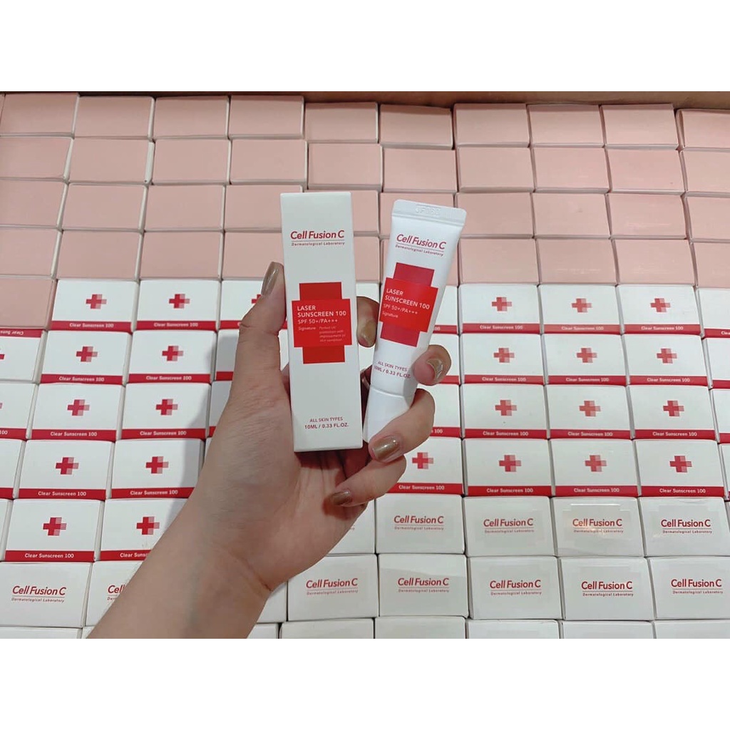 [SẴN] Cell Fushion - Kem chống nắng C đỏ SPF 50+ mini 10ml