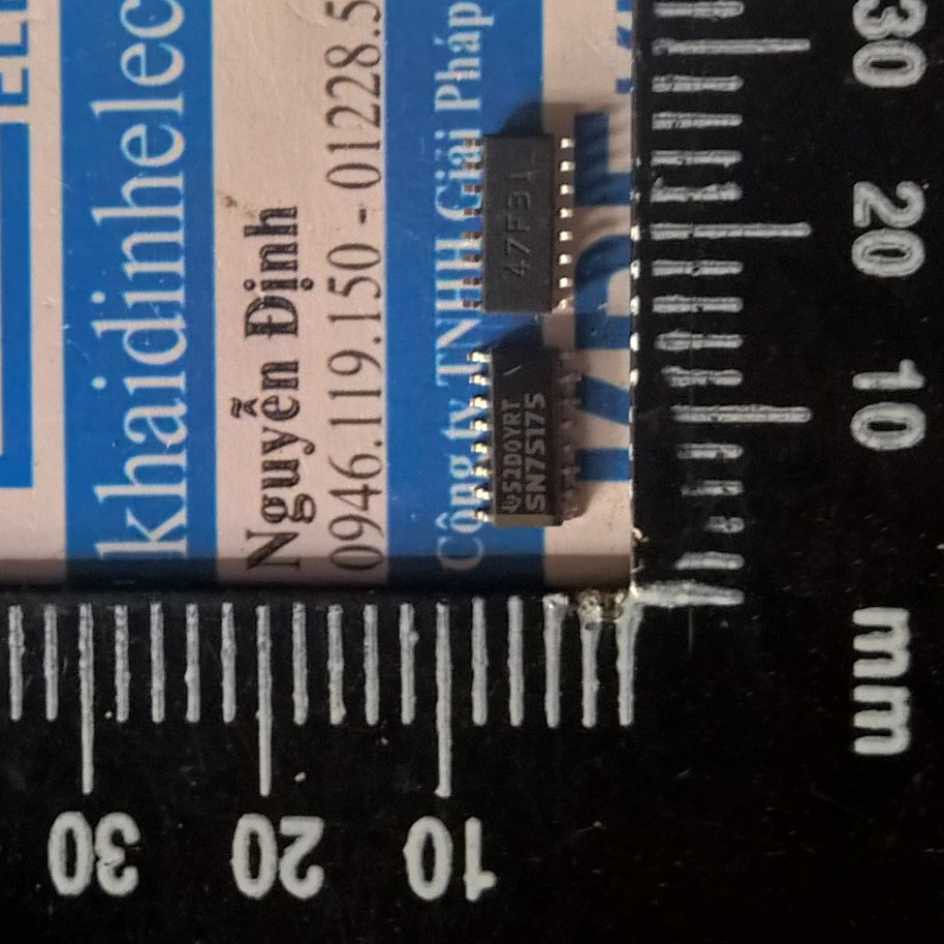 2 con SN75175N【SOP-16】IC 4 bộ khuếch đại vi sai KDE1601