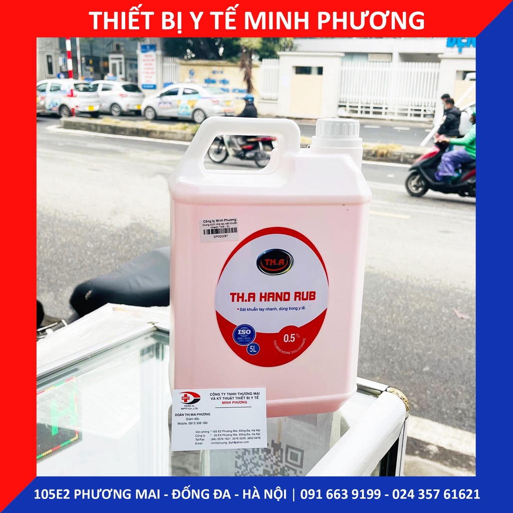 [CHÍNH HÃNG] Dung dịch rửa tay sát khuẩn nhanh THA chai 5L