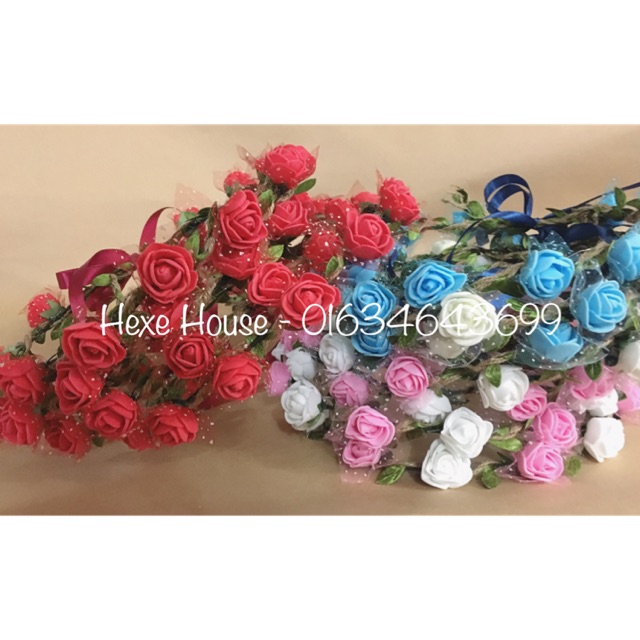 Combo 10 vòng hoa đội đầu