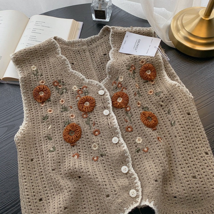 Áo ghi lê len nữ thêu hoa siêu xinh 2022