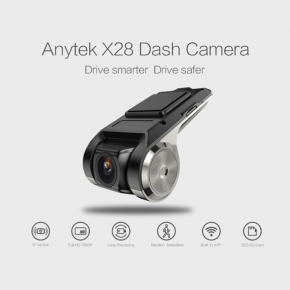 Camera Anytek X28 Full Hd Wifi Cảm Biến Trọng Lực Ba Trục Lắp Đặt